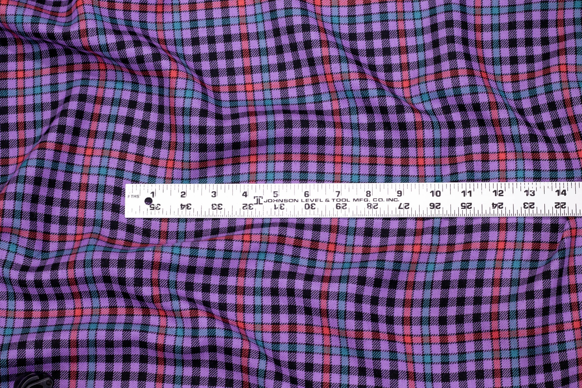 Plaid Italian Wool - Purple, Green, Red, Black - Prime Fabrics