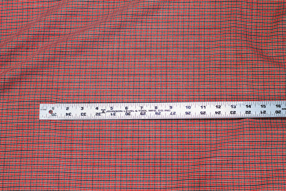 Mini Check Italian Stretch Wool Suiting - Prime Fabrics