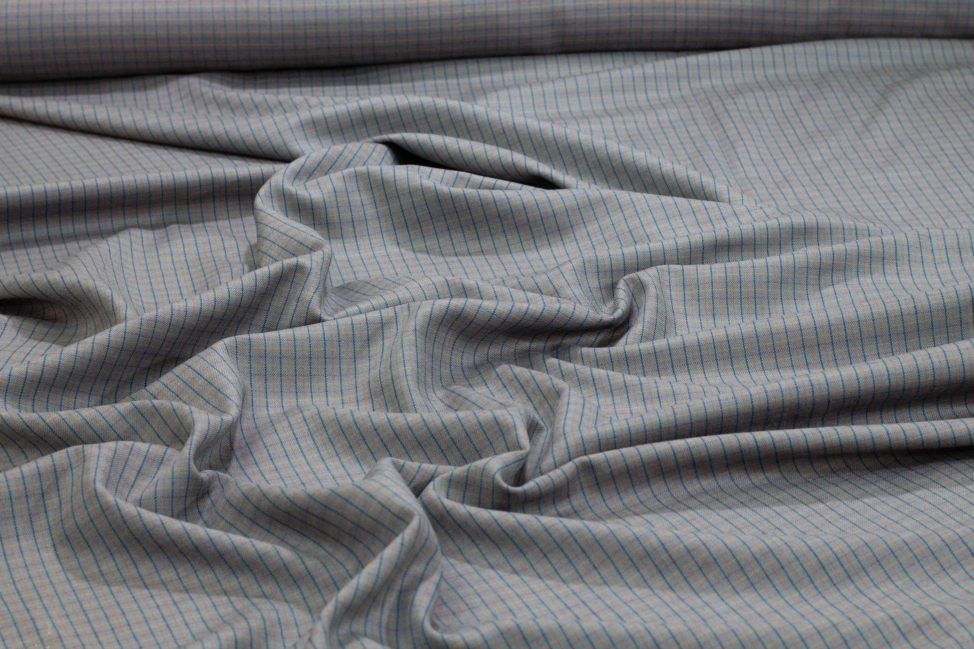 Double Faced Pin Checked Italian Wool - Prime Fabrics