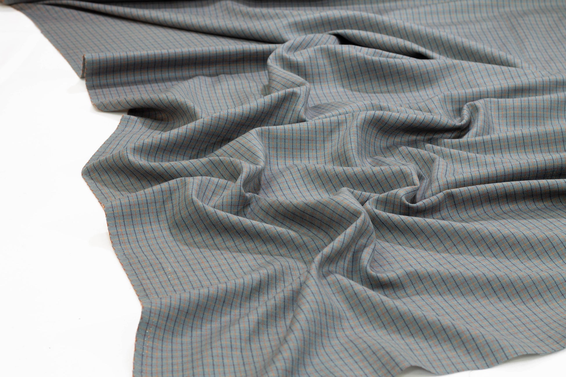 Double Faced Pin Checked Italian Wool - Prime Fabrics