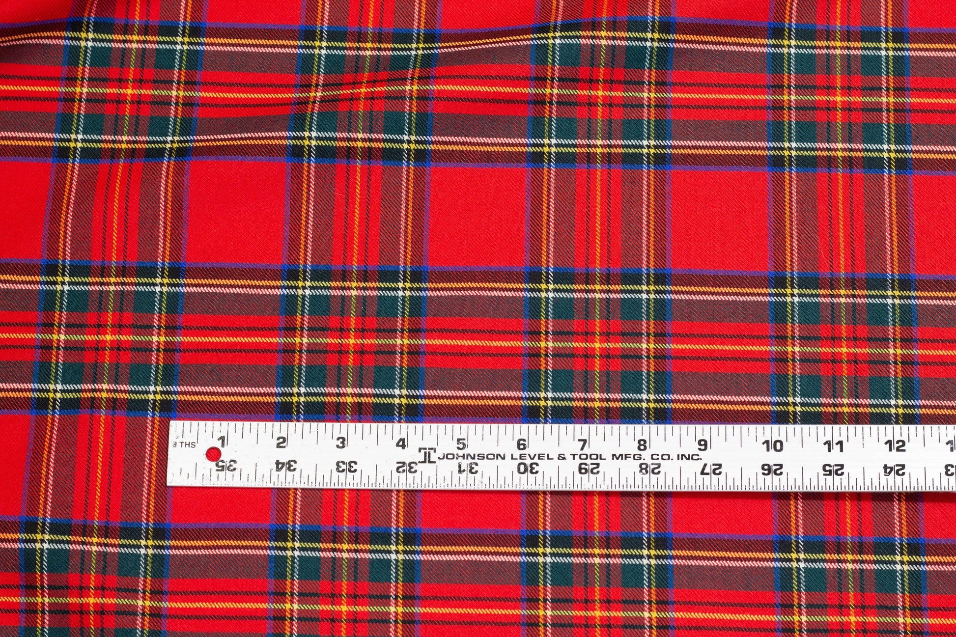 Tartan Italian Wool Suiting - Red, Blue, Green, Yellow, White - Prime Fabrics