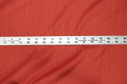 Orange Herringbone Italian Wool - Prime Fabrics