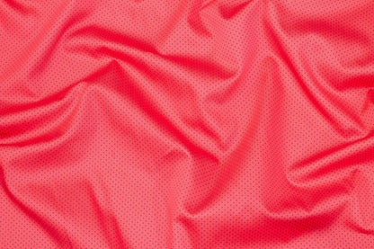 Coral Red and Black Polka Dot Cotton - Prime Fabrics