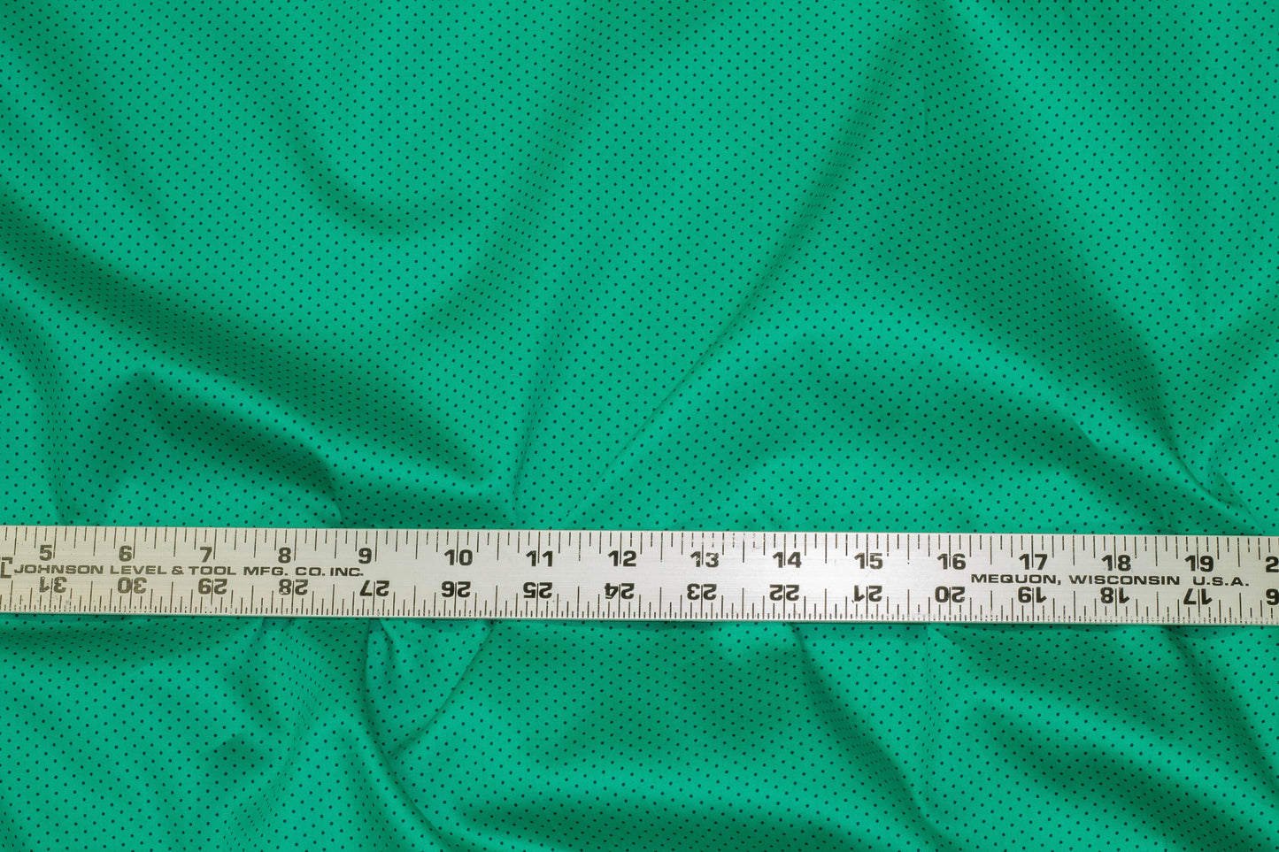 Green and Black Polka Dot Cotton - Prime Fabrics