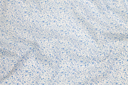 Blue and White Ditsy Floral Cotton - Prime Fabrics