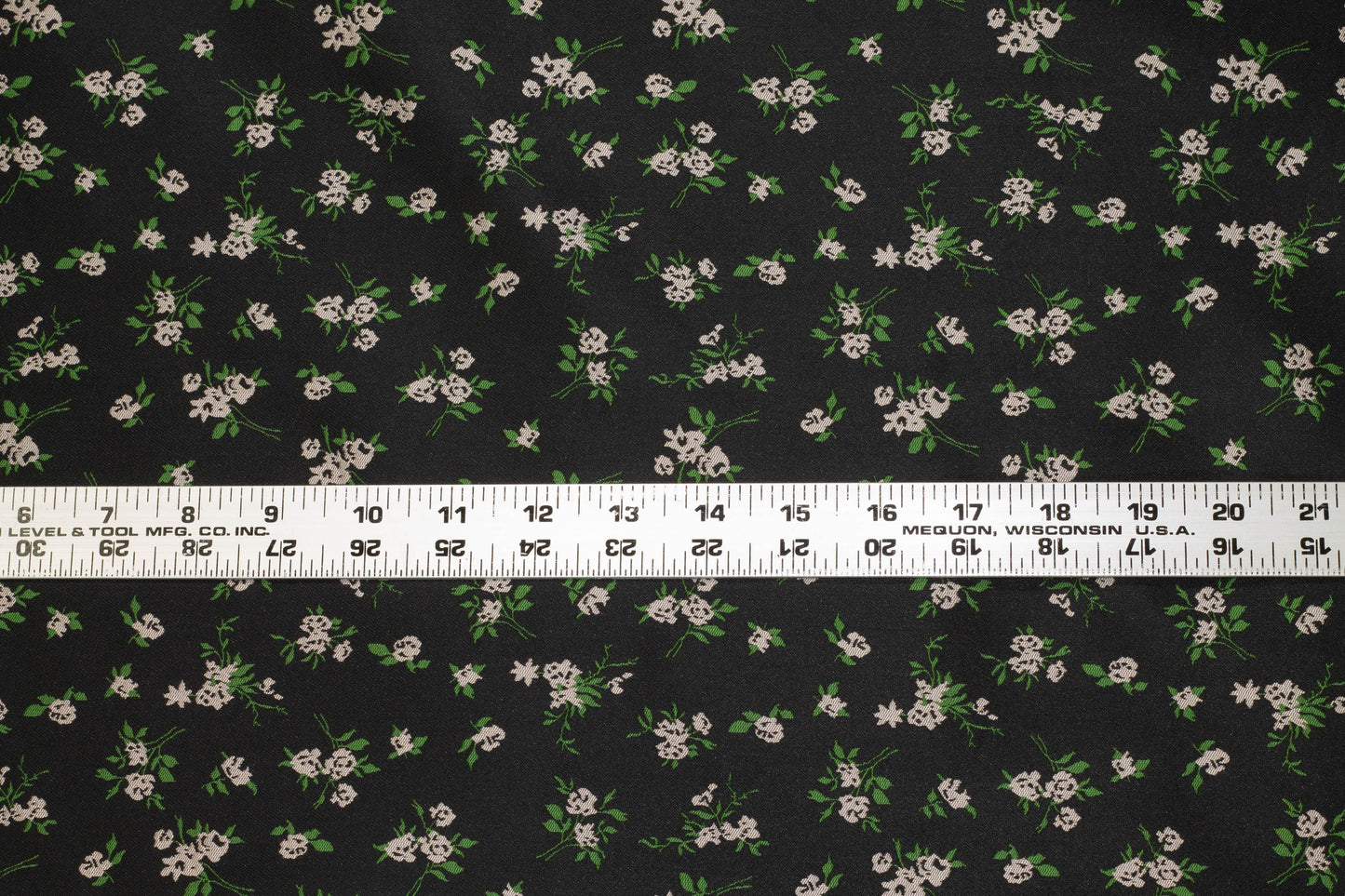 Dope-Dyed Taupe, Green and Black Floral Jacquard - Double Faced - Prime Fabrics