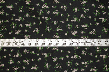 Dope-Dyed Taupe, Green and Black Floral Jacquard - Double Faced - Prime Fabrics