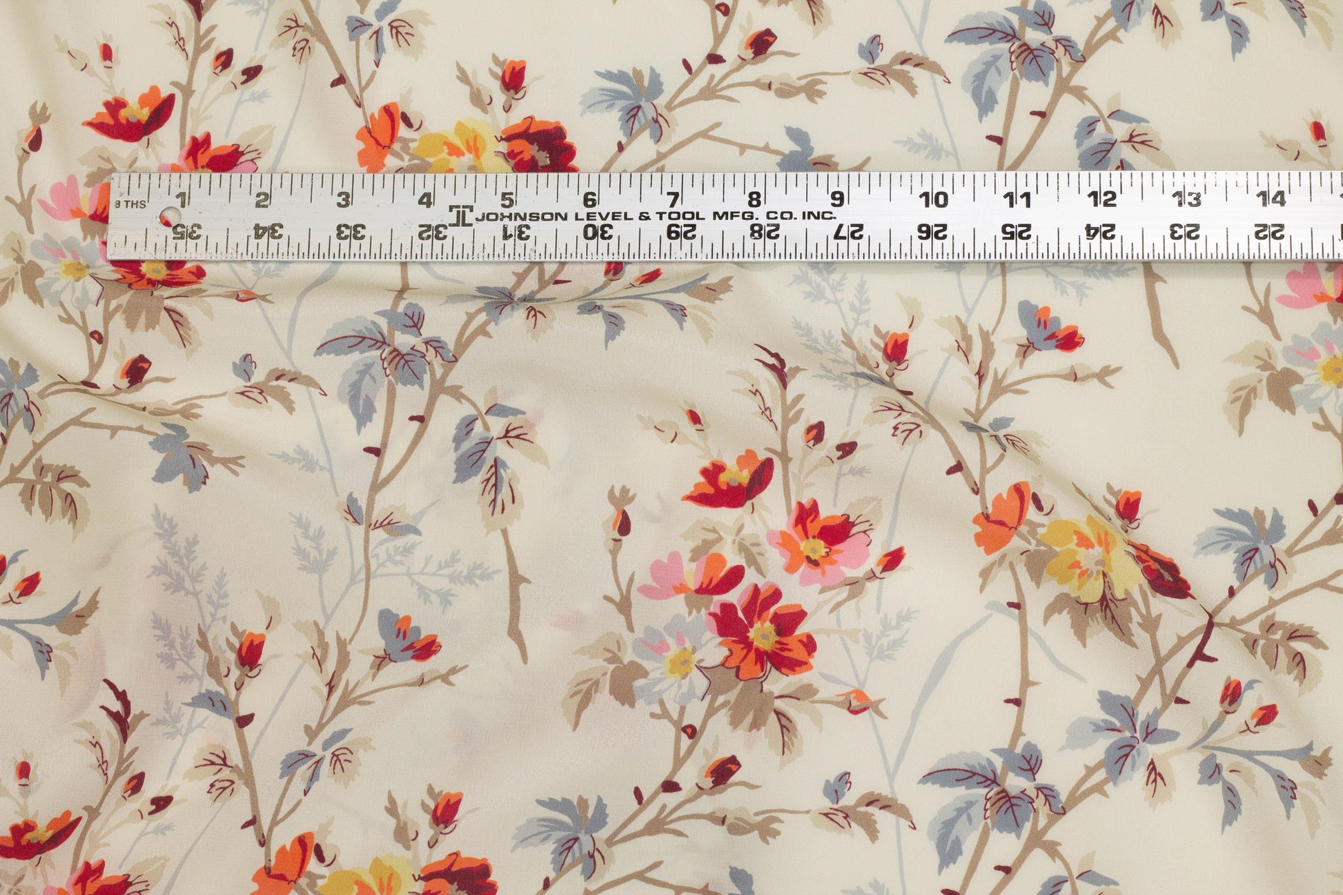 Multicolor Floral Silk Crepe De Chine - Prime Fabrics