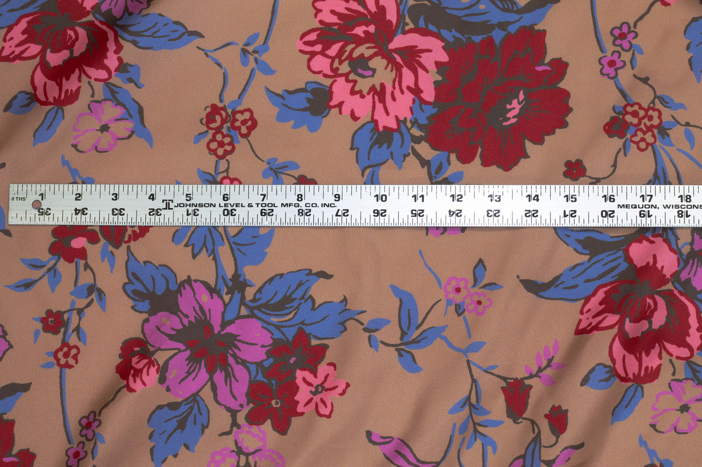 Multicolor Floral Silk Charmeuse - Prime Fabrics