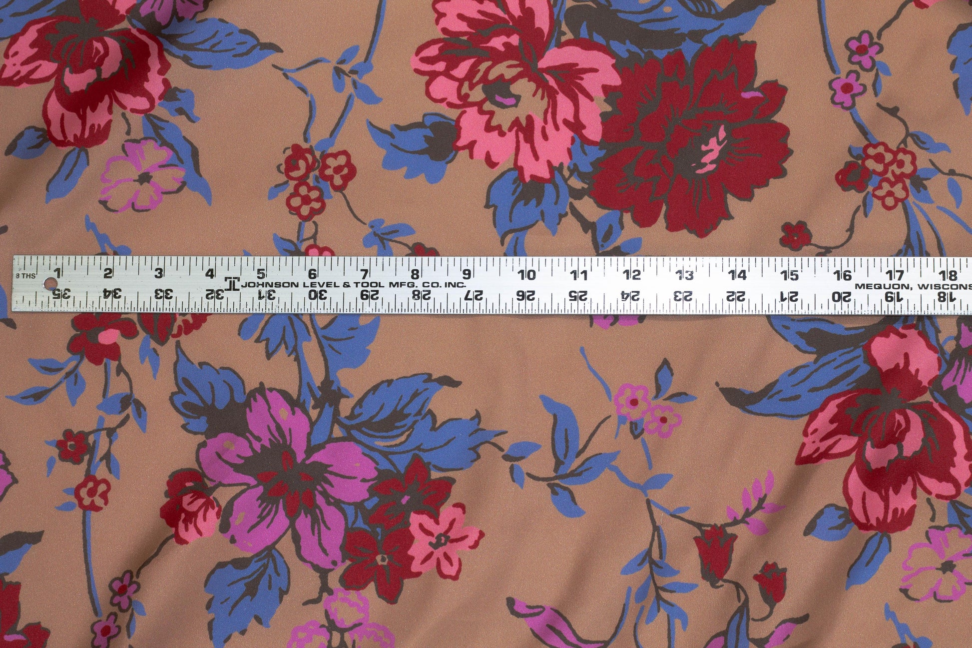Multicolor Floral Silk Charmeuse - Prime Fabrics