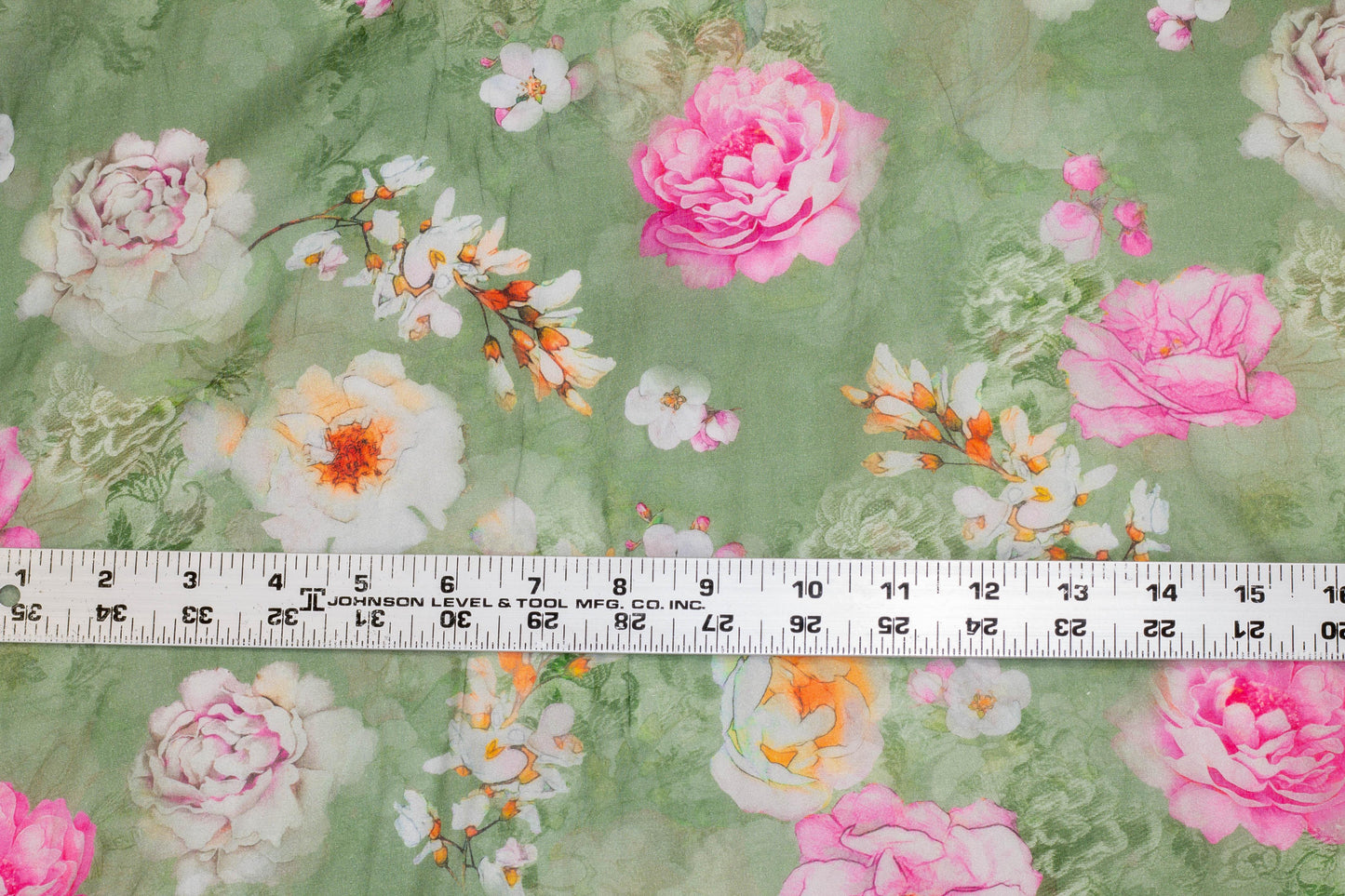 Green Floral Italian Cotton Voile - Prime Fabrics