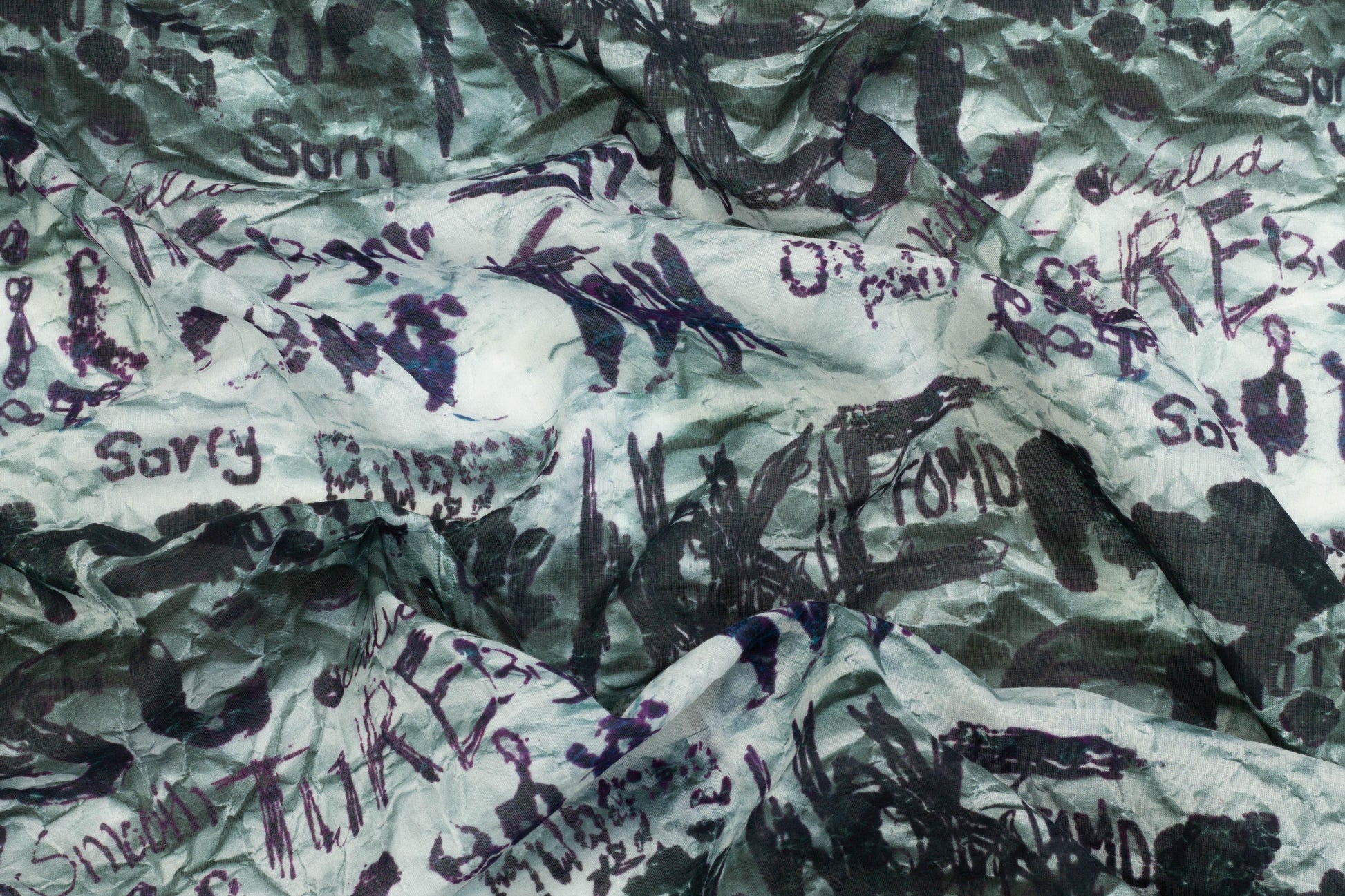 Graffiti Design Cotton Voile - Prime Fabrics