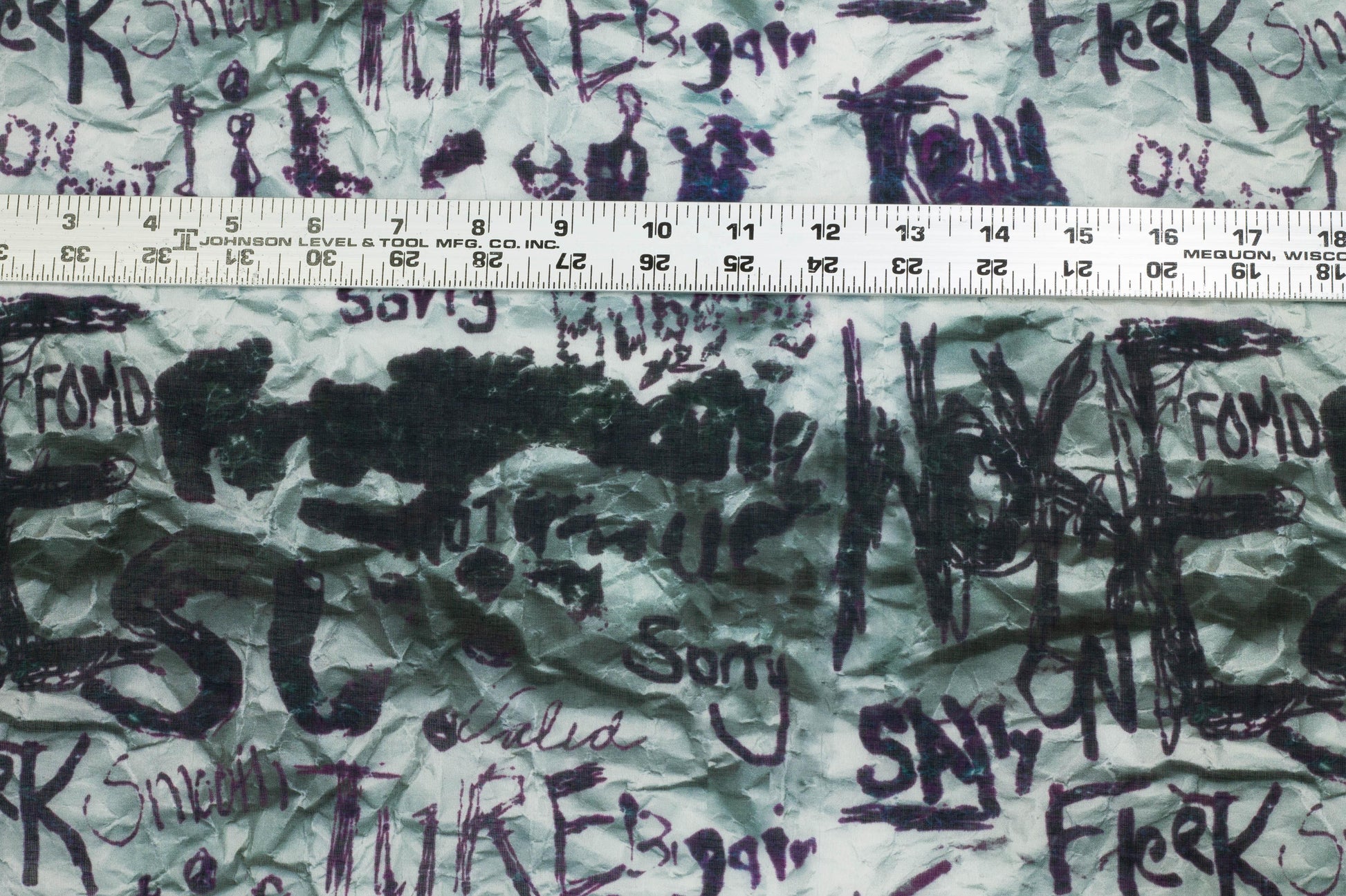 Graffiti Design Cotton Voile - Prime Fabrics