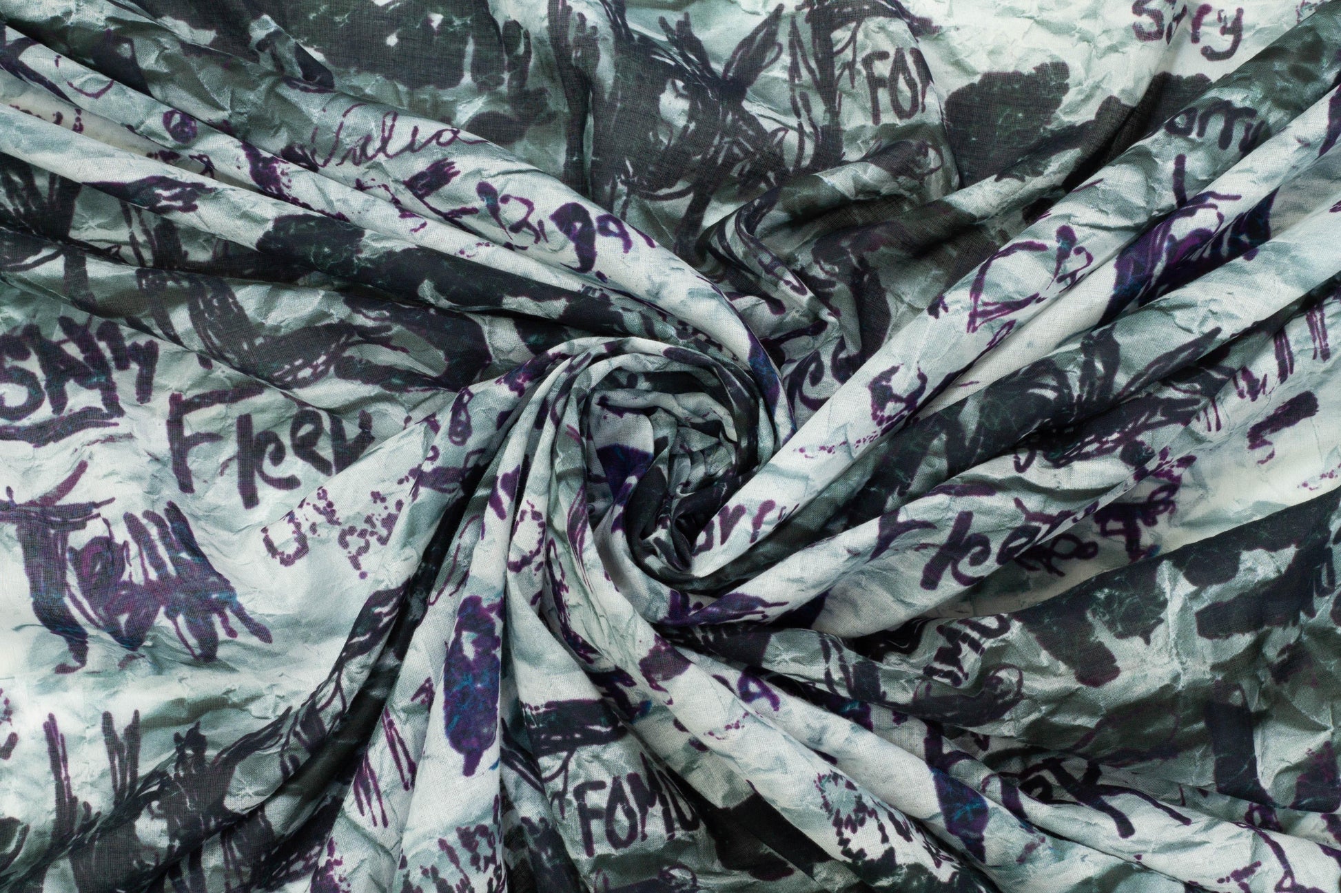 Graffiti Design Cotton Voile - Prime Fabrics