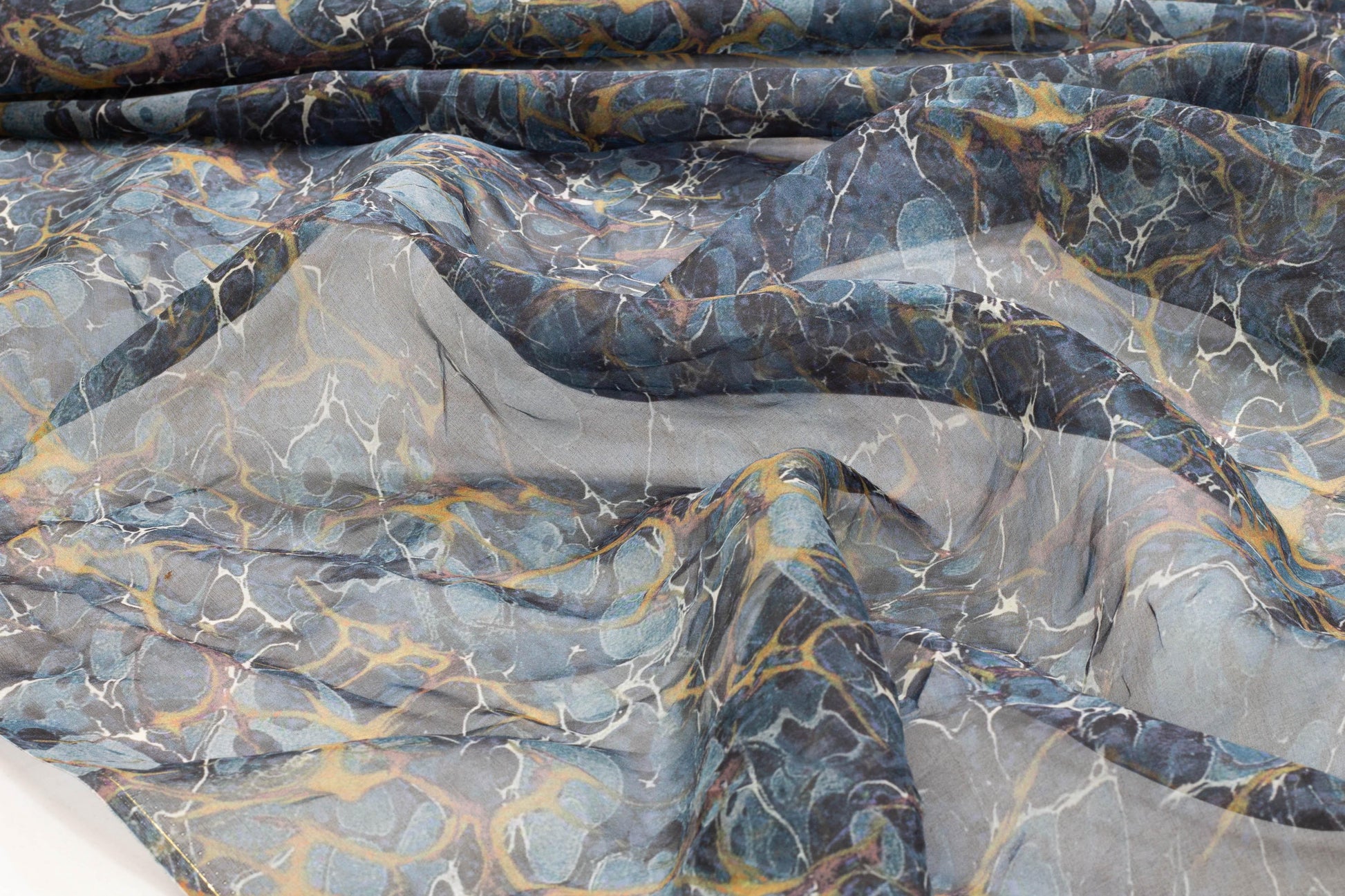 Marble Design Silk Organza - Prime Fabrics