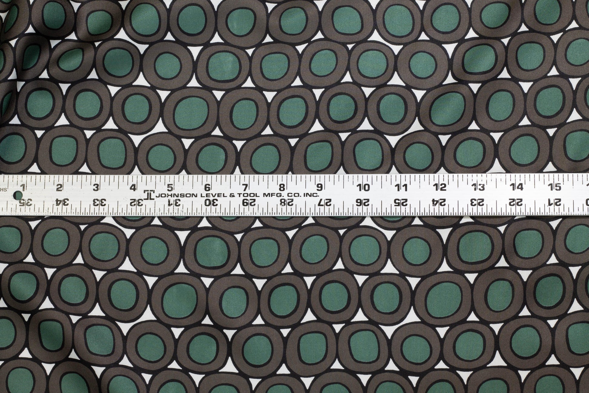 Max Mara - Green and Brown Italian Silk Twill - Prime Fabrics