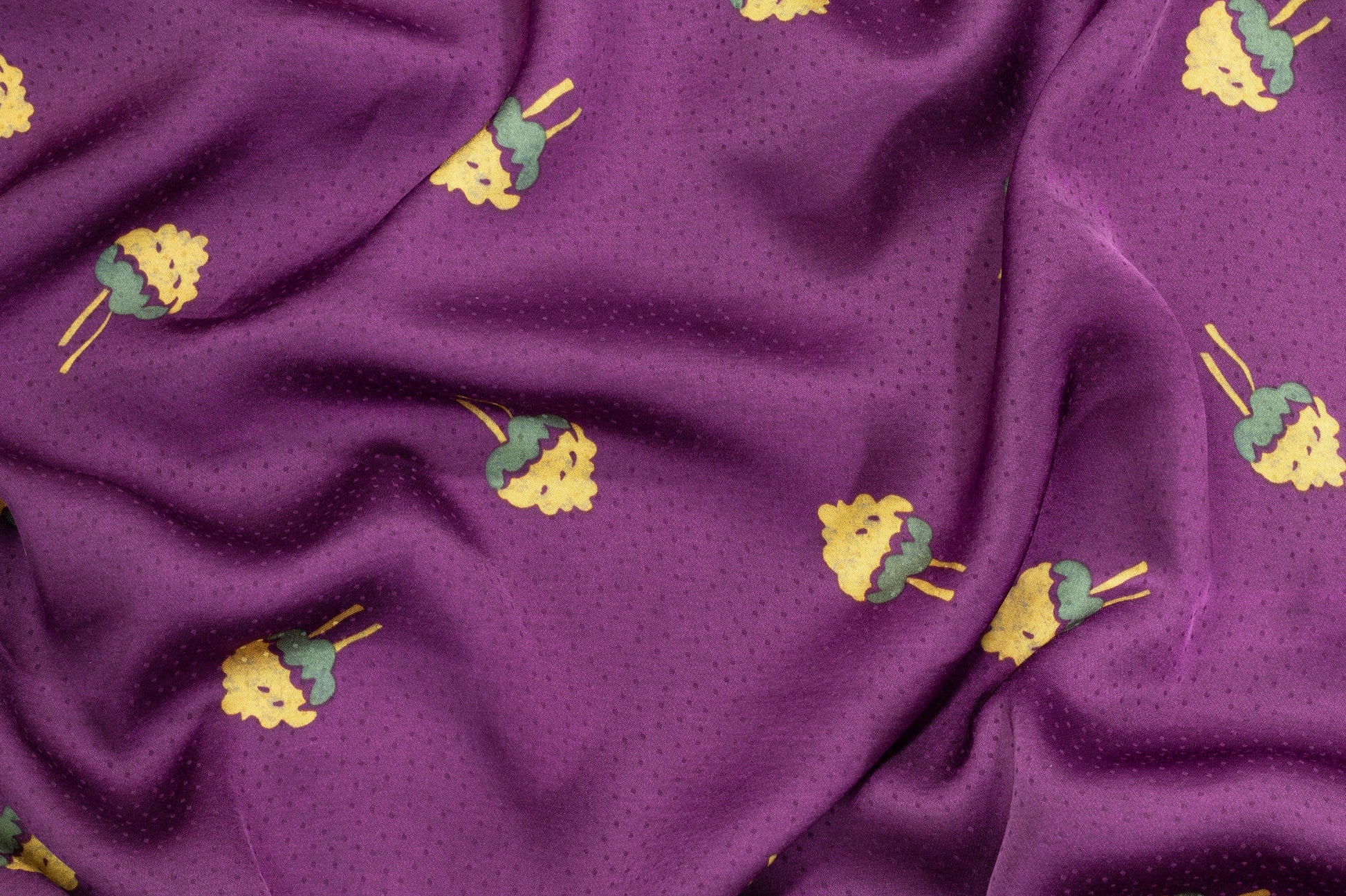 Purple Doodle Italian Viscose - Prime Fabrics
