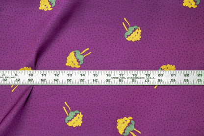 Purple Doodle Italian Viscose - Prime Fabrics
