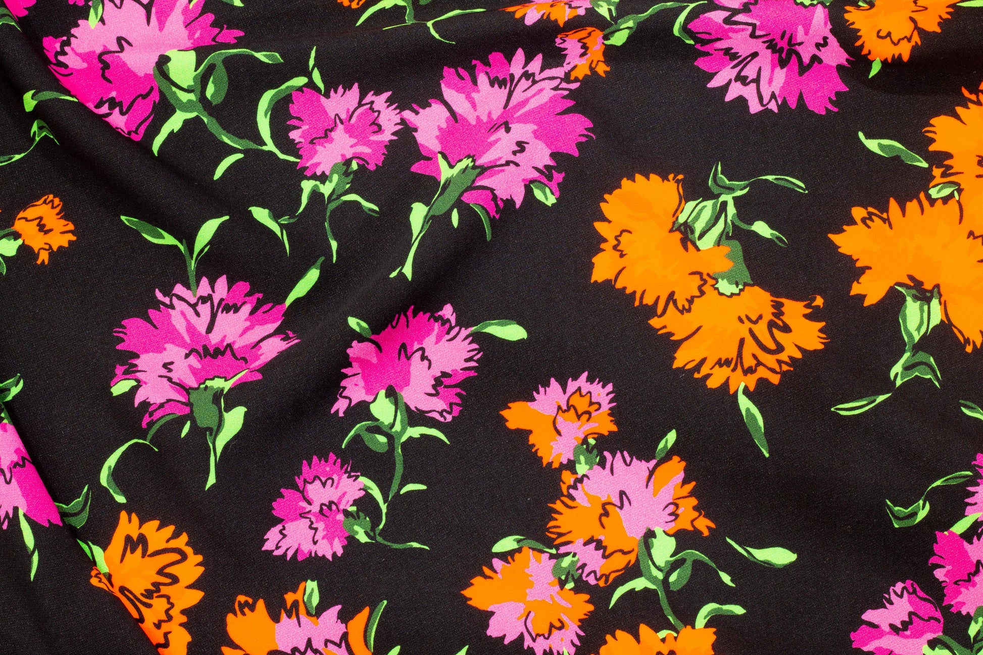 Multicolor Floral Italian 4-Ply Viscose Crepe - Prime Fabrics