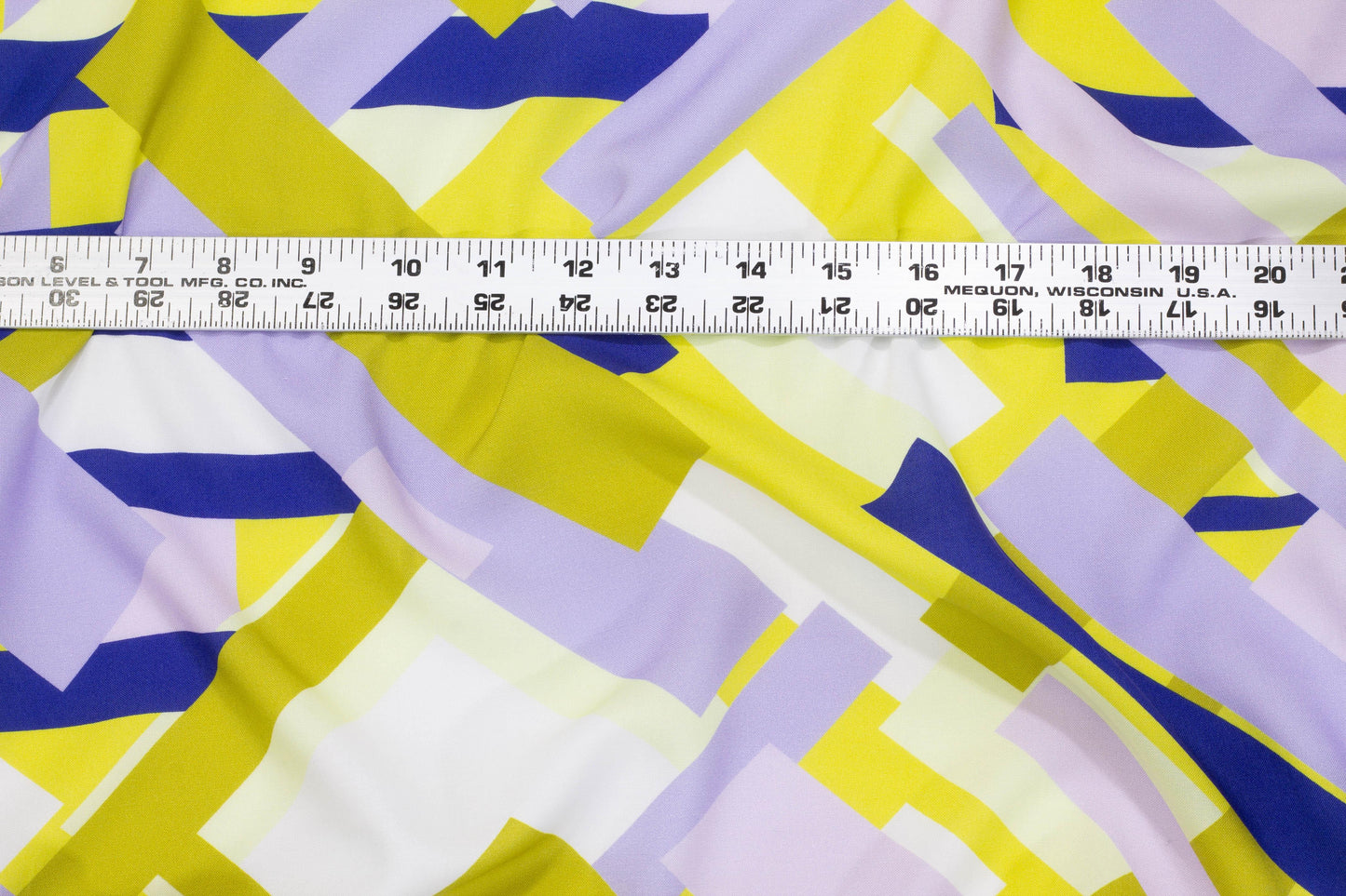 Multicolor Geometric Italian Stretch Viscose - Prime Fabrics