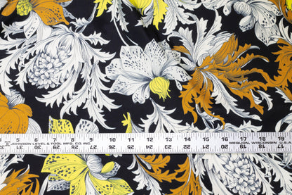 Floral Italian Viscose Charmeuse - Prime Fabrics