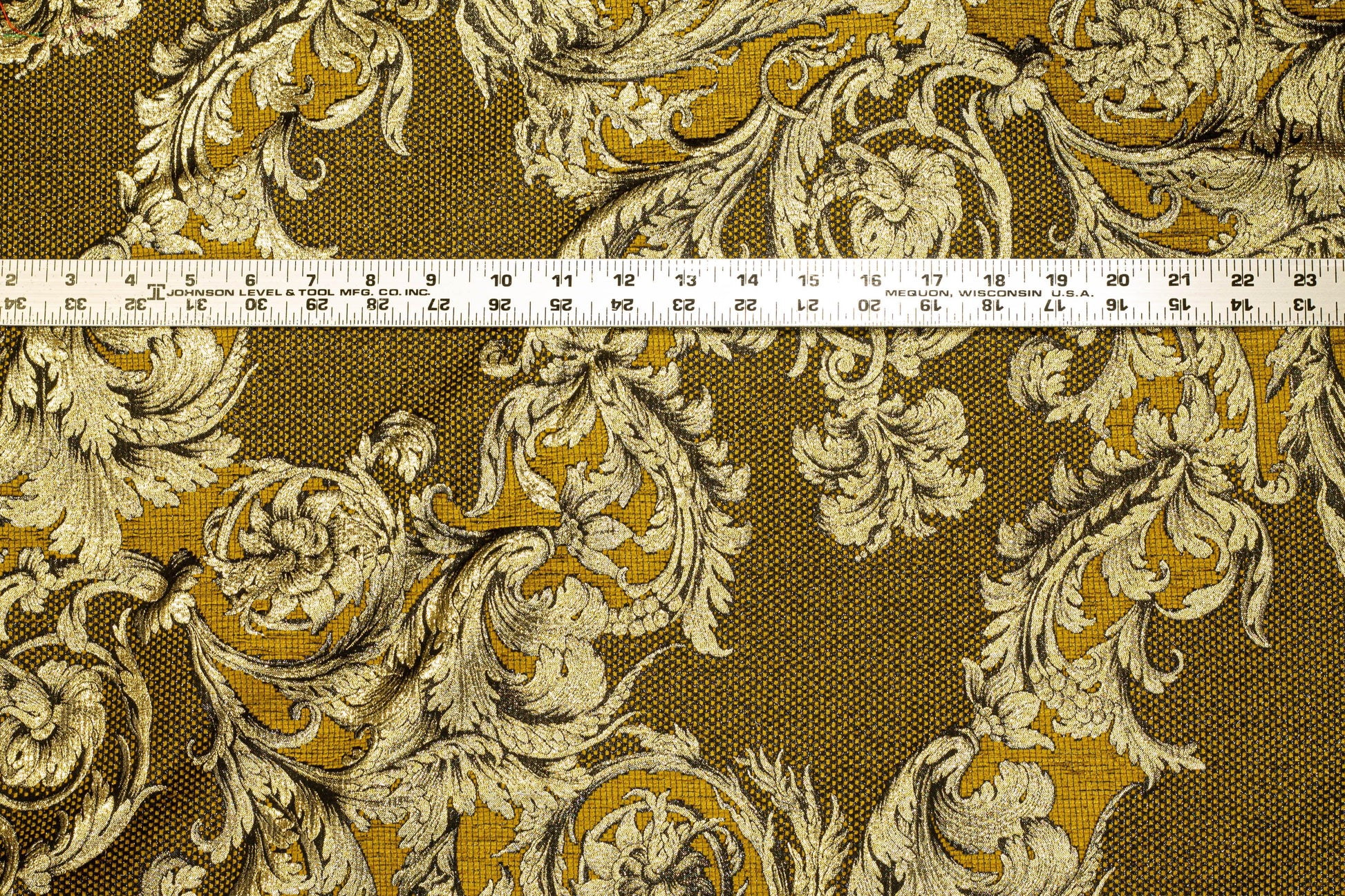 Gold Metallic Italian Jacquard - Prime Fabrics