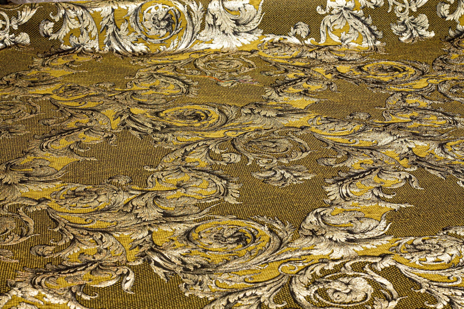 Gold Metallic Italian Jacquard - Prime Fabrics