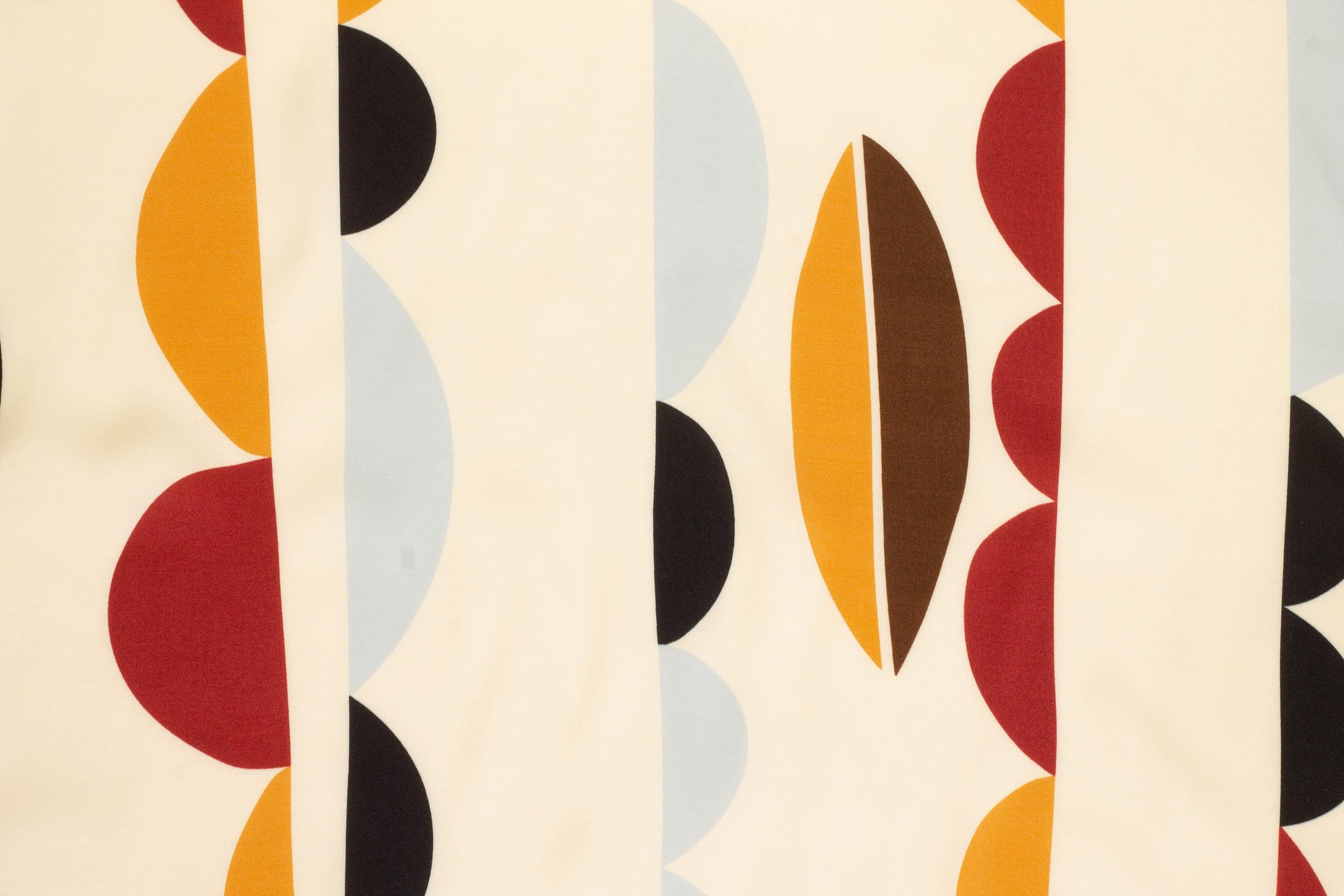 Abstract Italian Viscose Charmeuse - Ivory - Prime Fabrics