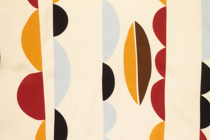 Abstract Italian Viscose Charmeuse - Ivory - Prime Fabrics