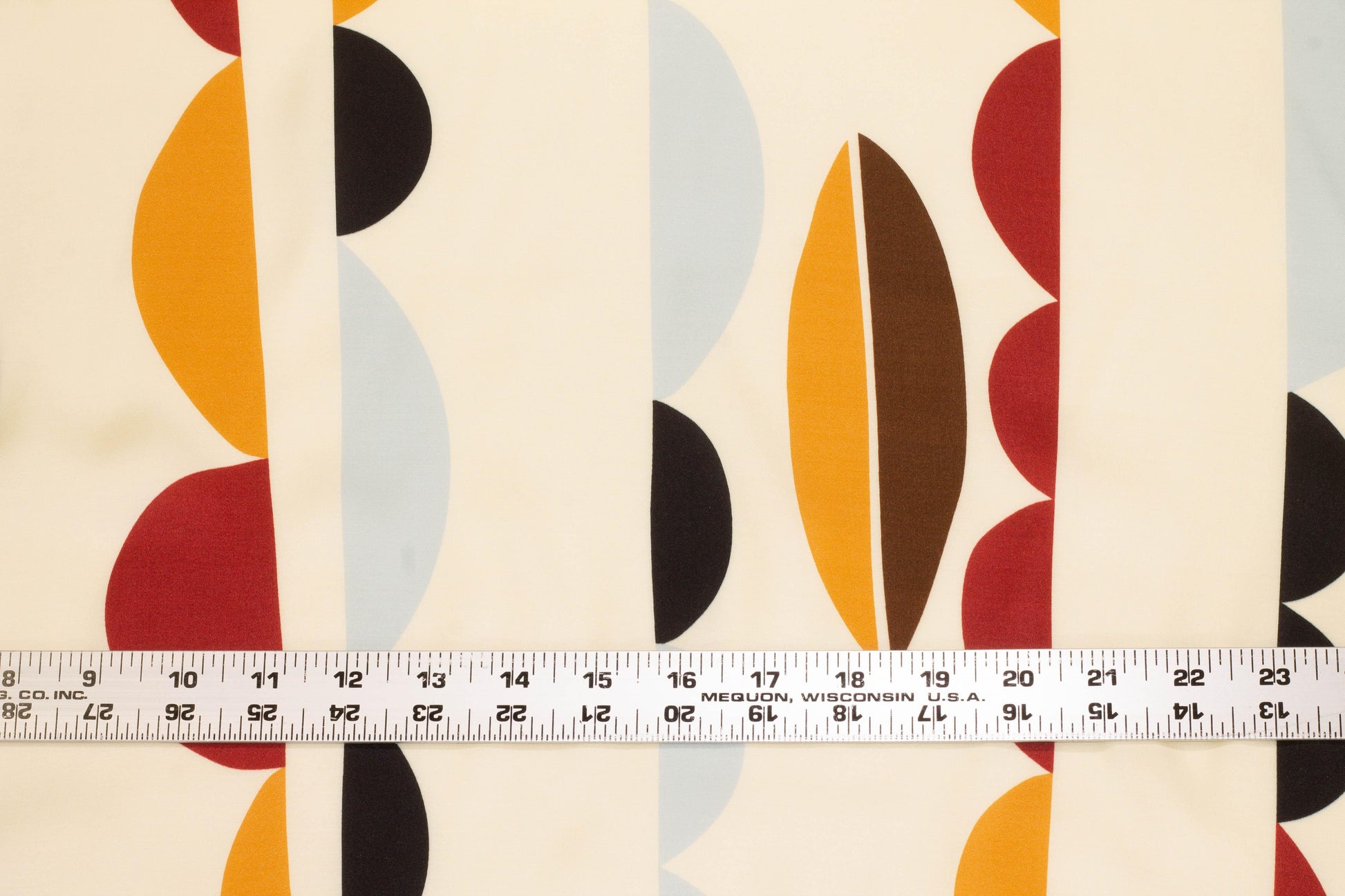 Abstract Italian Viscose Charmeuse - Ivory - Prime Fabrics