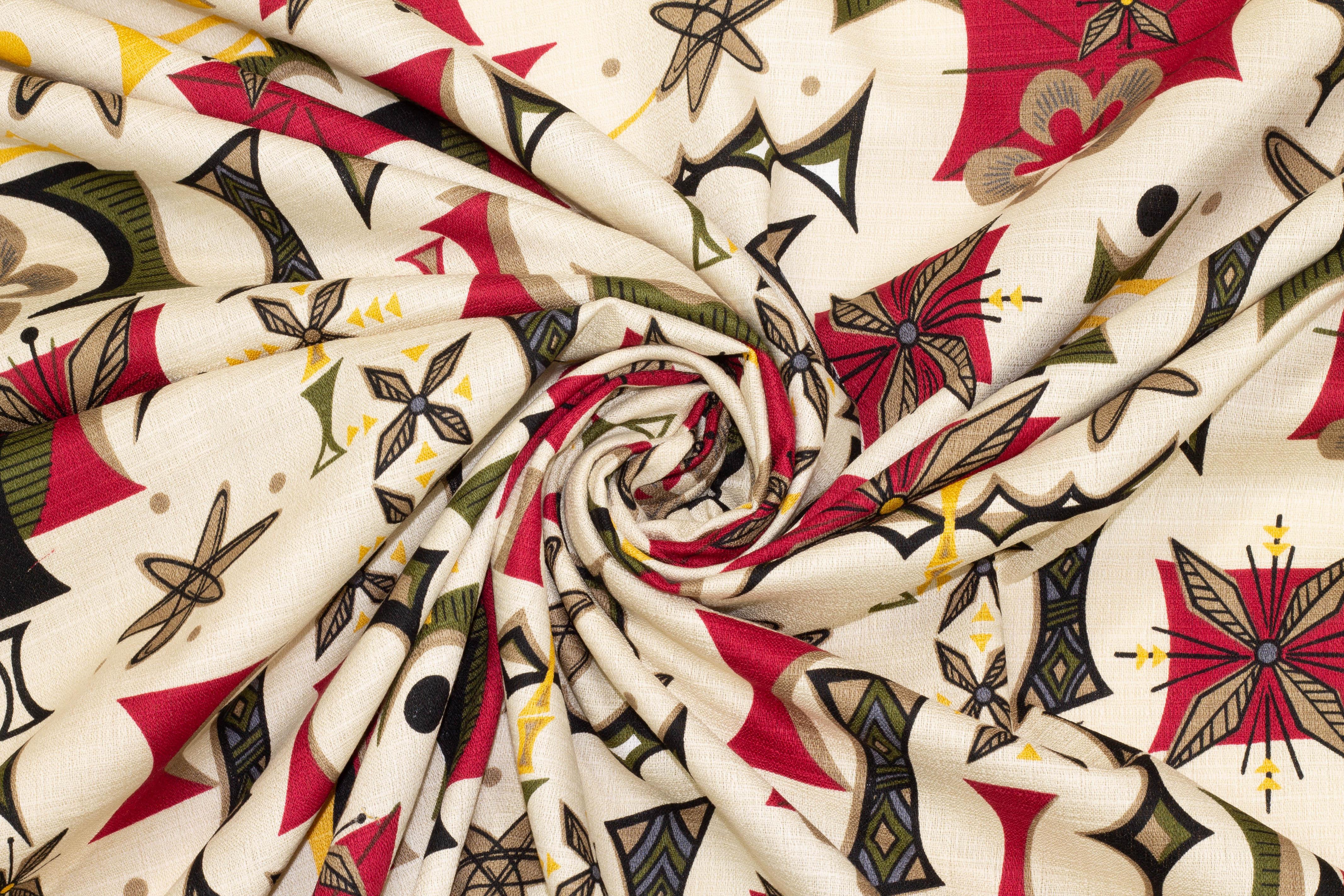 Abstract Cotton - Ivory - Prime Fabrics