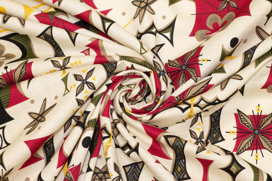 Abstract Cotton - Ivory - Prime Fabrics