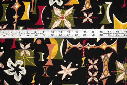 Abstract Cotton - Black - Prime Fabrics
