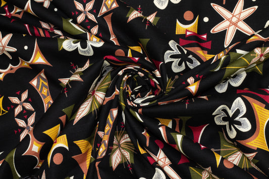 Abstract Cotton - Black - Prime Fabrics