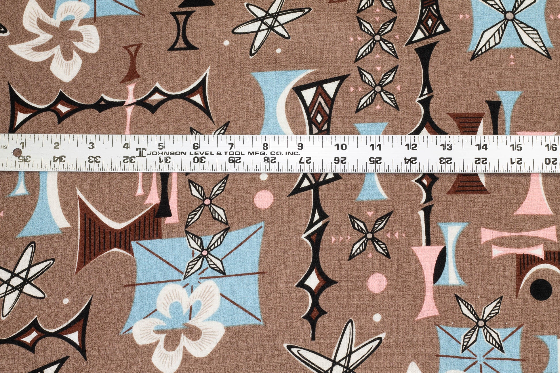 Abstract Cotton - Chocolate Brown - Prime Fabrics