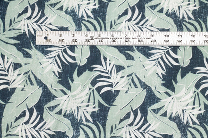 Blue and Turquoise Floral Cotton - Prime Fabrics