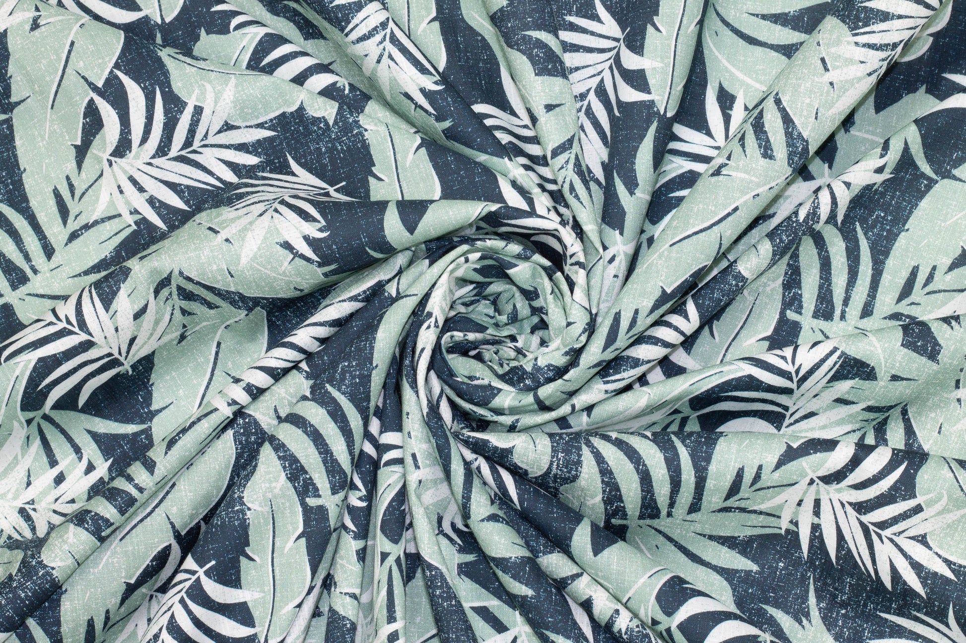 Blue and Turquoise Floral Cotton - Prime Fabrics