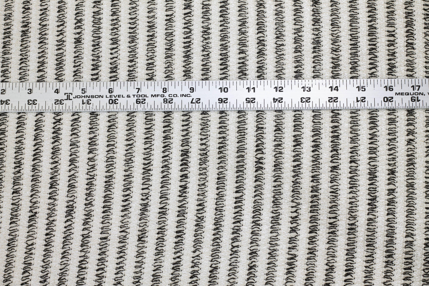 Black and White Metallic Crochet - Prime Fabrics