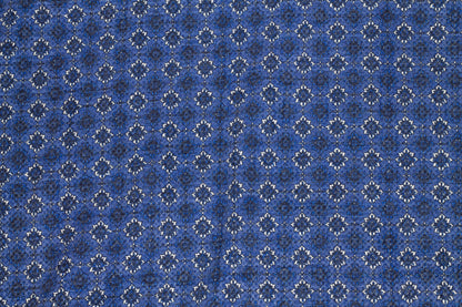 Blue French Cotton/Poly Brocade - Prime Fabrics