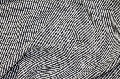 Italian Wool Twill - Black and White - Prime Fabrics