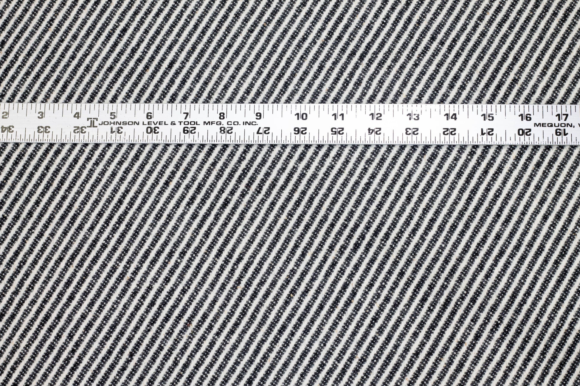 Italian Wool Twill - Black and White - Prime Fabrics