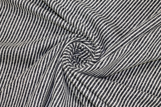 Italian Wool Twill - Black and White - Prime Fabrics