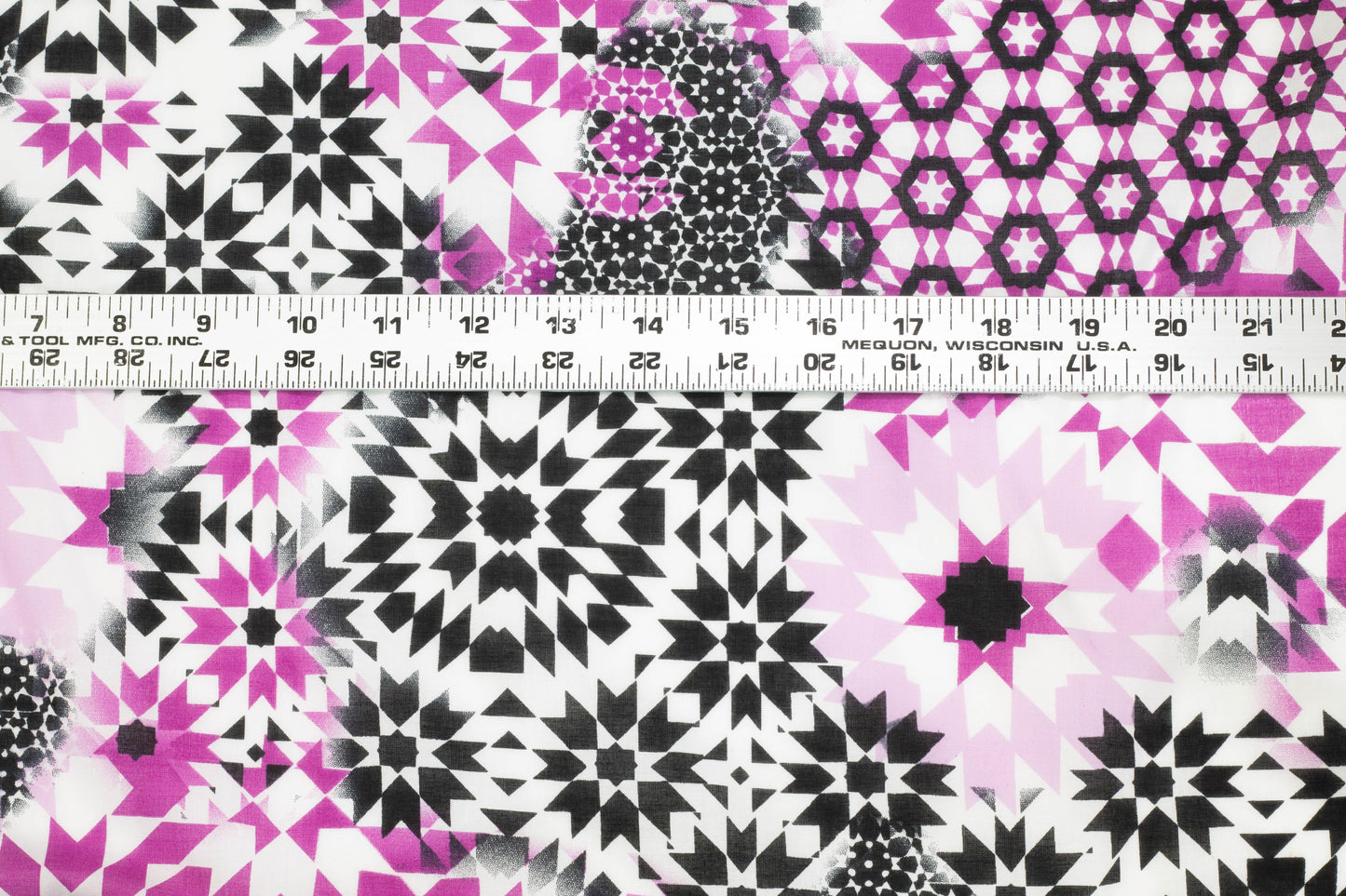Pink and Black Cotton Voile - Prime Fabrics