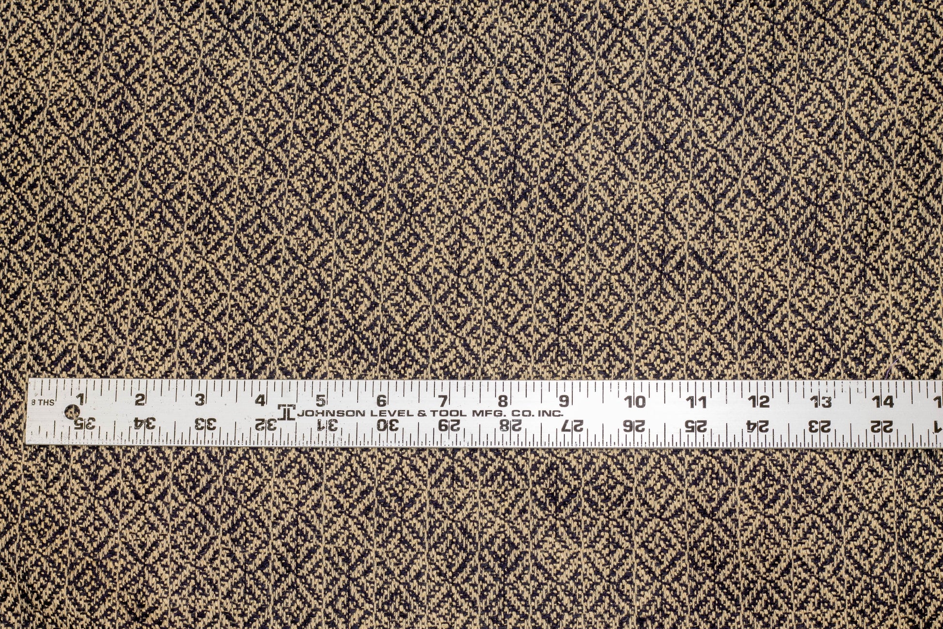 Navy and Taupe Italian Wool Tweed - Prime Fabrics
