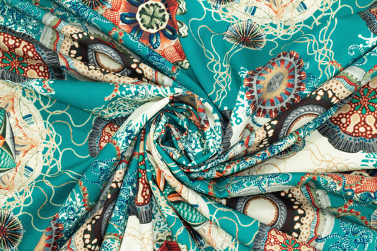 Teal Italian Wool - Prime Fabrics