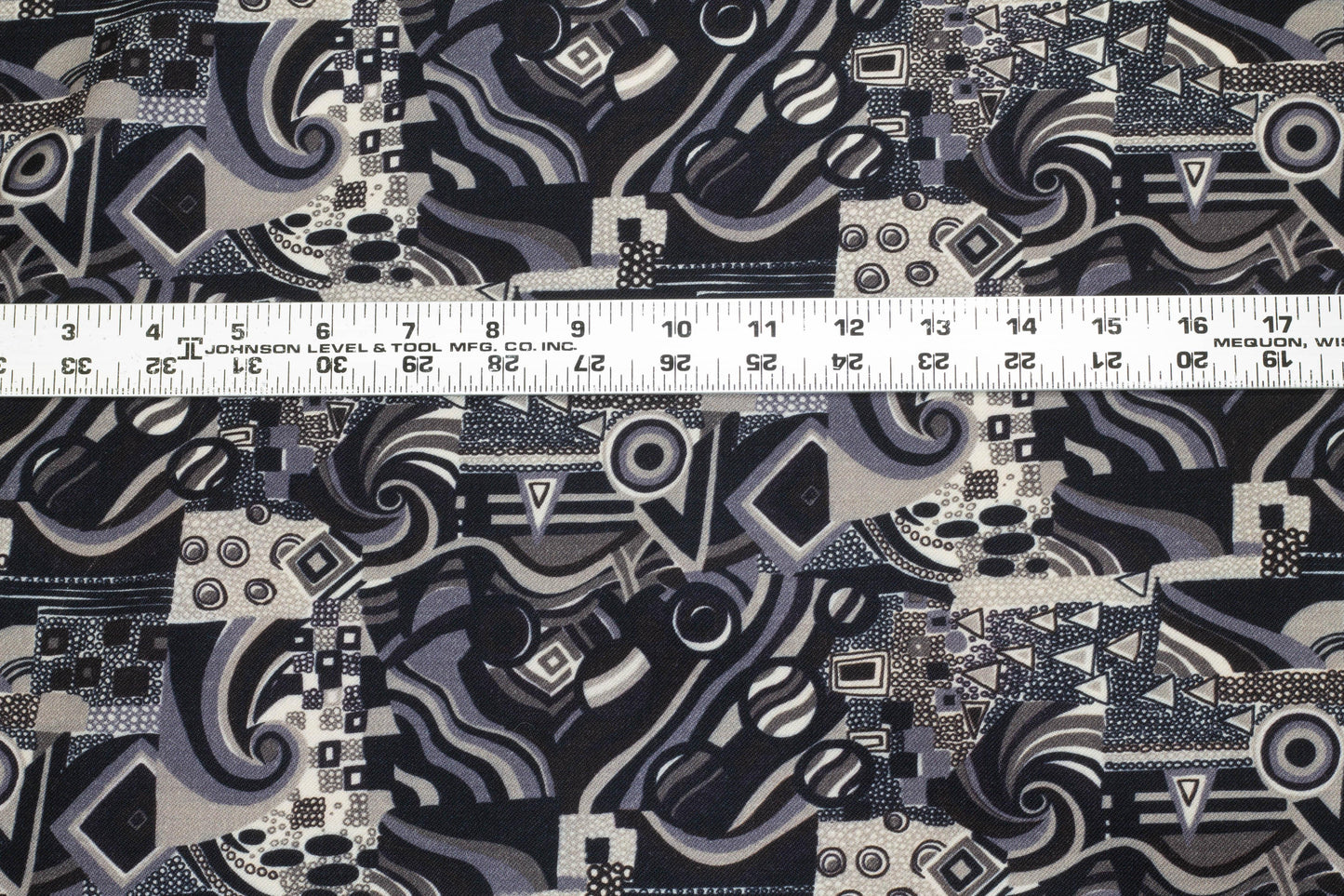 Gray Abstract Italian Wool - Prime Fabrics