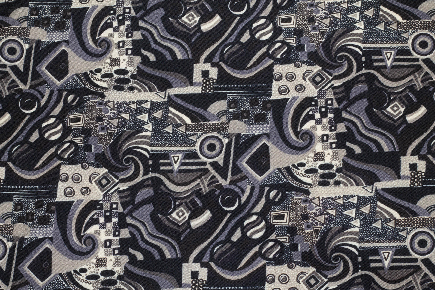 Gray Abstract Italian Wool - Prime Fabrics