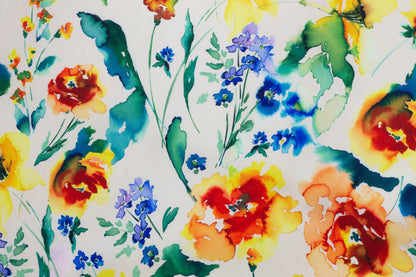 Multicolor Floral Heavy Stretch Cotton Sateen - Prime Fabrics