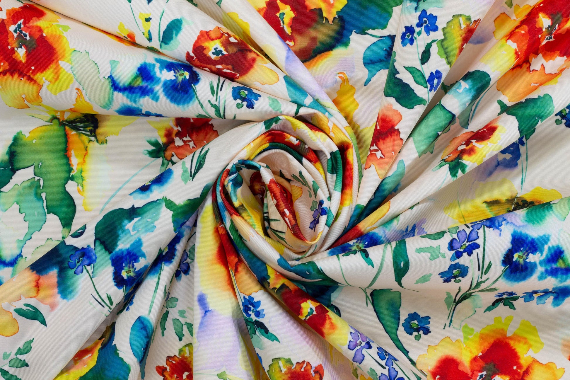 Multicolor Floral Heavy Stretch Cotton Sateen - Prime Fabrics