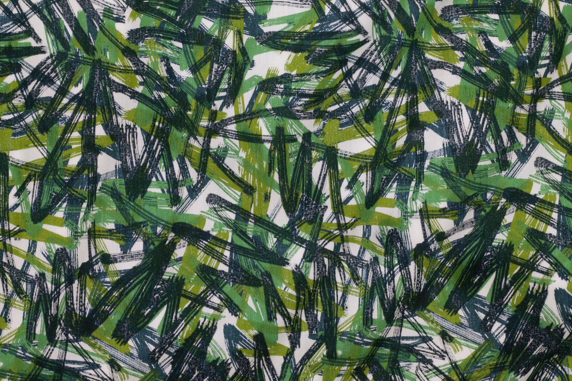 Green Abstract Cotton - Prime Fabrics
